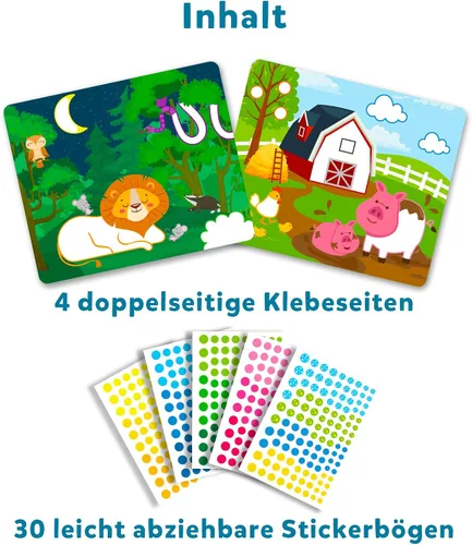 Vista 2 de Skillmatics Artistic Activity - Dots Fun! Animals, Craft Kits