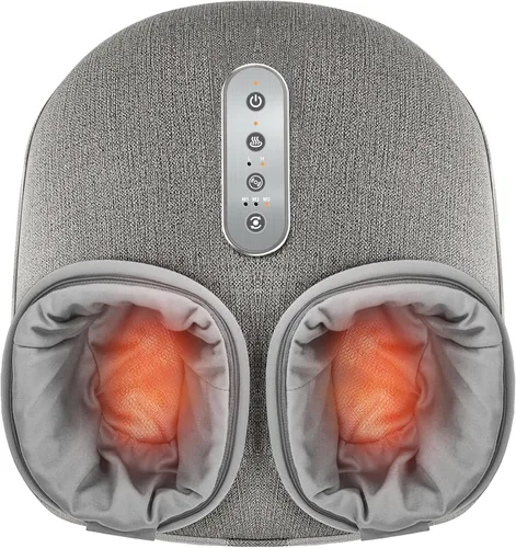 Vista 10 de Medcursor máquina masajeadora de pies con calor, rodamiento, amasado profundo, masajeador de pies shiatsu para proporcionar alivio del dolor, pies