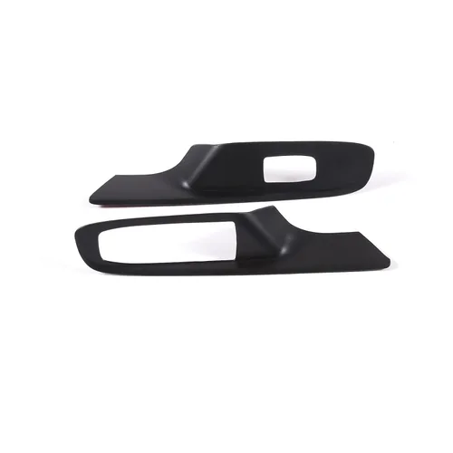 Vista 10 de Cubierta para interruptor de elevación de ventana compatible con Chevrolet Corvette C8 2020-2023, accesorios C8 (patrón de fibra de carbono)