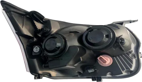 Vista 3 de Faro delantero cromado para el lado izquierdo del conductor, montaje completo para Ford Transit-150 Transit-250 Transit-350 Transit-350 HD de Lado