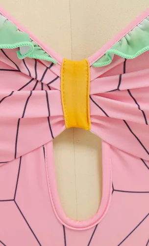 Vista 7 de haikyuu Traje de baño de una pieza de anime para mujer, estilo kawaii