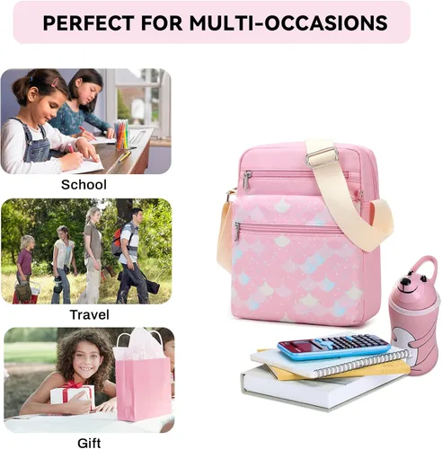 Vista 6 de Mygreen Juego de bolso cruzado pequeño para adolescentes y niñas pequeñas bolsas de mensajero para niños de 9 a 10 años regalos