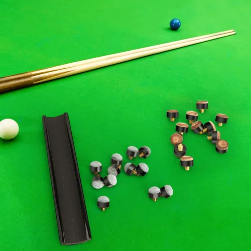 Vista 6 de 12 PCS Pool Stick Tips Replacement Kit,10mm/12mm/13mm,Hard&Soft Screw on Pool Cue Stick Tips,Pool Cue Tips with Shaper
