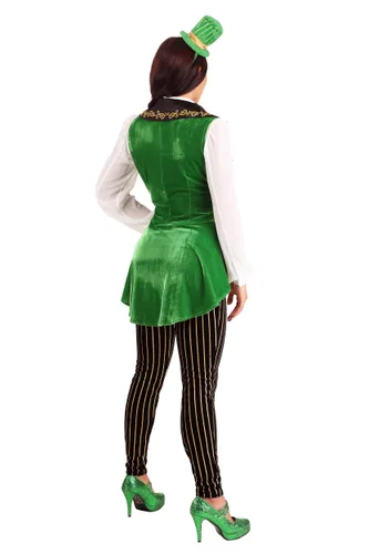 Vista 8 de Disfraz Elegante de Duende para Mujer Multicolor