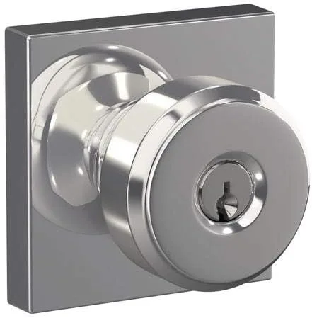 Vista 45 de SCHLAGE Pomo de bloqueo sin giro, latón antiguo (F170 ORB 609) (paquete de 2)
