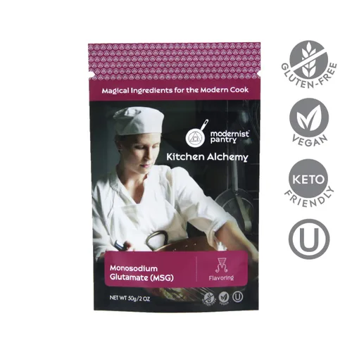 Vista 2 de Glutamato monosódico (MSG) Vegano Sin Gluten Certificado OU Kosher - 50g/2oz