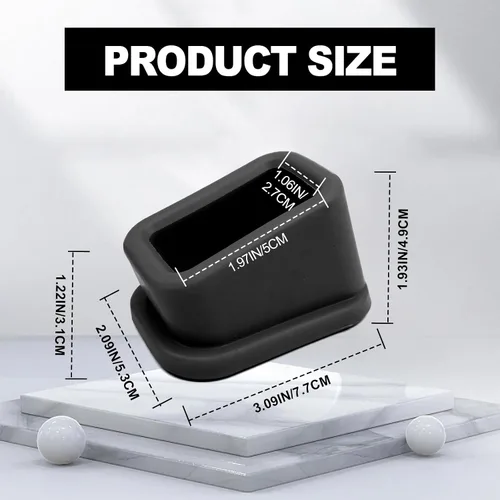 Vista 3 de 2 piezas de protector de hebilla de cinturón de seguridad negro, fácil acceso a las hebillas de los asientos traseros, accesorios de automóvil