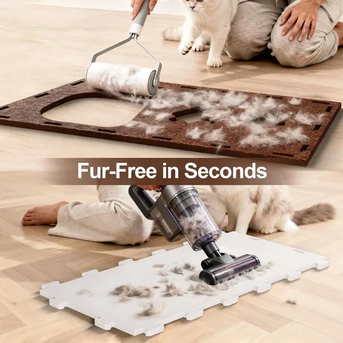 Vista 6 de Cueva de fieltro para gatos de interior, túnel modular escondite para gatos grandes de hasta 22 libras, acogedor condominio de fieltro lavable