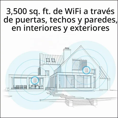 Vista 3 de NETGEAR Orbi Sistema WiFi 6 de malla de tres bandas para todo el hogar (RBK652S) - Router + 1 extensor de satélite - Características de seguridad
