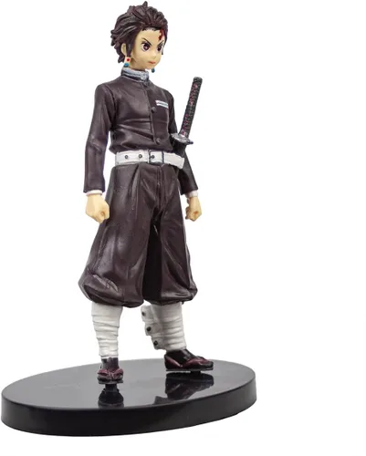 Vista 4 de Kamado Tanjiro Figura de Demon Anime Training Outfit Design Figurine Statua Toy 6 pulgadas Coleccionable Escritorio