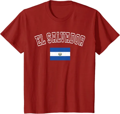 Vista 69 de Camiseta vintage con diseño de la bandera de El Salvador
