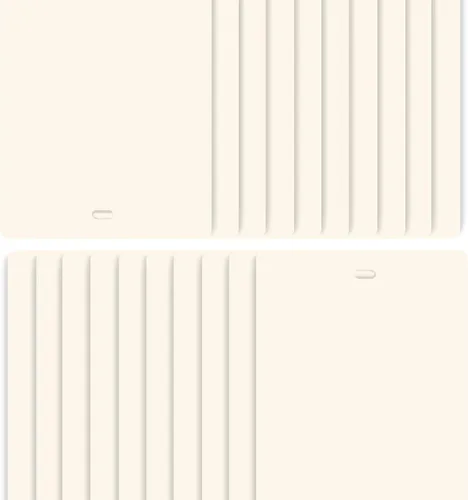 Vista 8 de DALIX - Láminas de repuesto para persianas verticales de PVC, curvadas, lisas, color marfil, 82.5 x 3.5 (paquete de 2)