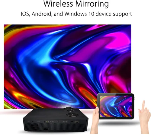 Vista 5 de ASUS ProArt A1 Proyector Profesional Calman Verificado con 3000 Lúmenes, Proyector Full HD con Entrada 4K, Keystone Automático, Proyector de Cine