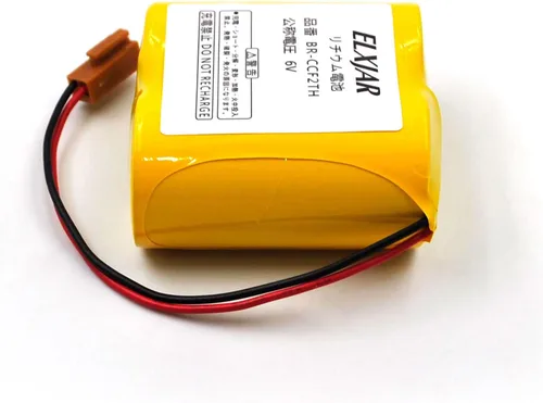 Vista 6 de BR-CCF2TH - Batería de repuesto de litio de 6 V para Fanuc oi Mate Model-D, controles Panasonic, PLC GE Fanuc A06 Series A98L-0001-0902, BR-CCF2TE