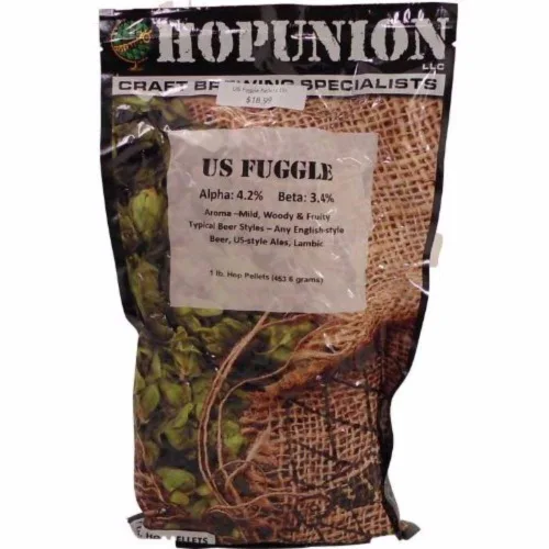 Vista 2 de US Fuggle - Pellets de lúpulo de 1 libra para elaboración de cerveza casera HopUnion