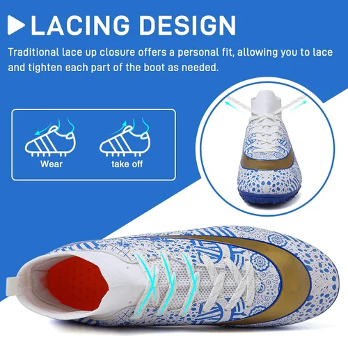 Vista 4 de GRESKY - Zapatos de fútbol para hombre AGTF