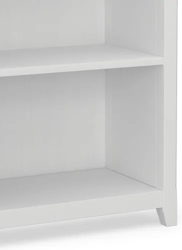 Vista 8 de SIMPLIHOME Amherst - Estantería de madera maciza con 5 estantes de 70 Blanco