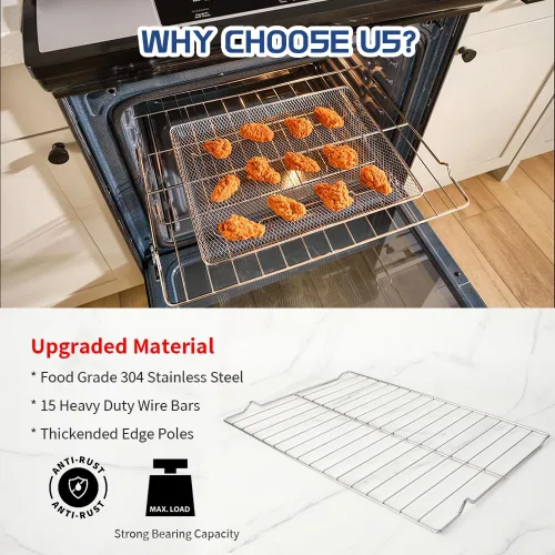 Vista 7 de [Actualizado] Estante para horno W10256908 para estufa Whirlpool/Jenn-Air, reemplaza W10138079, 3195710, W10179196, 24 x 15-3/4 pulgadas (1 paquete)