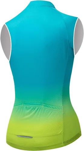 Vista 2 de Aogda camisa, chaleco para ciclismo, camisa sin mangas, ajustada, equipo de ciclismo, para dama