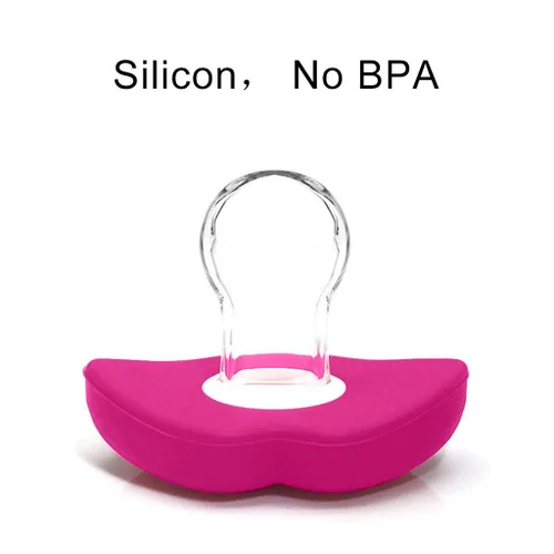 Vista 3 de Novedad Labios En Forma De Chupete De Silicona Chupete Para Rosa Rojo Rojo rosa