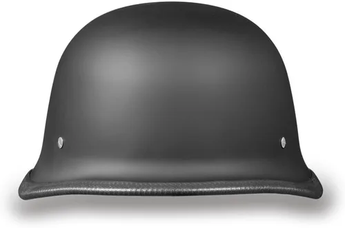 Vista 5 de Daytona German Casco para motocicletas cruiser o touring, aprobado por el Departamento de transporte [D.O.T] color negro brillante.