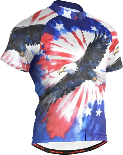 Vista 11 de Camiseta de ciclismo de manga corta para hombre Multi-Color 1