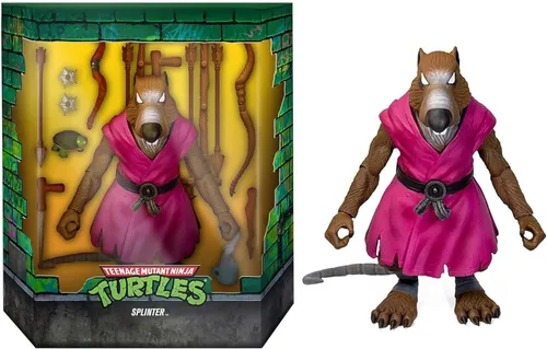 Vista 9 de Super7 ULTIMATES! Teenage Mutant Ninja Turtles Karai - Figura de acción TMNT de 7 pulgadas con accesorios, coleccionables clásicos de dibujos