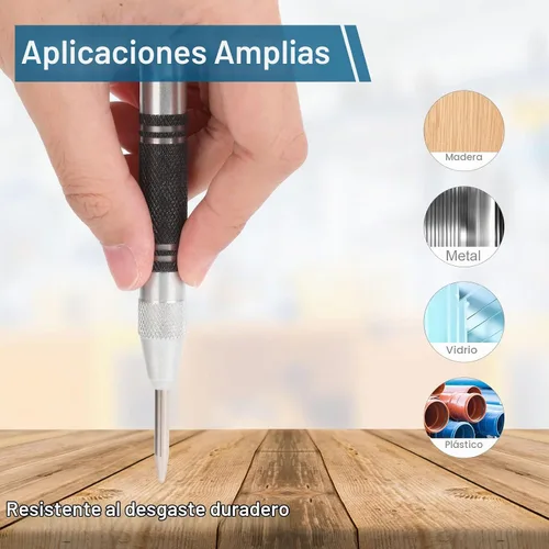Vista 6 de 2 perforadores centrales automáticos de alta resistencia, perforador de agujero central de acero de alta calidad de 5 pulgadas, herramienta