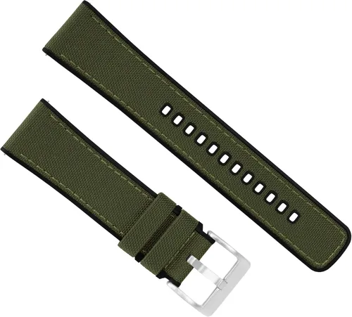 Vista 3 de BARTON WATCH BANDS Con barras de resorte integradas de liberación rápida, tela Cordura y silicona, correas de reloj híbridas de tela Cordura