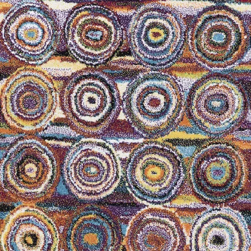 Vista 8 de Tayse Kadin - Alfombra con diseño de círculos, Polipropileno
