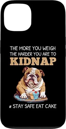 Vista 7 de English Bulldog Dog Lover Funny Quote Stay Safe Eat Cake Case for iPhone 17