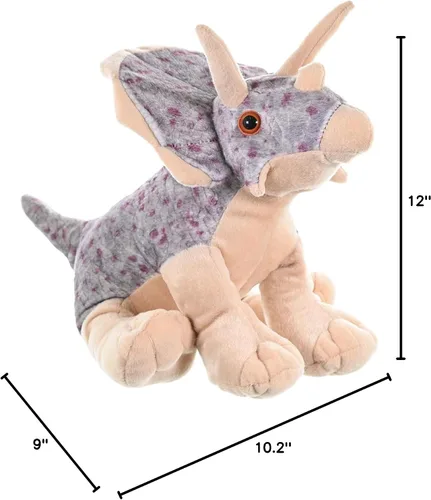 Vista 8 de Wild Republic CK-mini Triceratops Animal de peluche de 8 pulgadas , 12", Multicolor