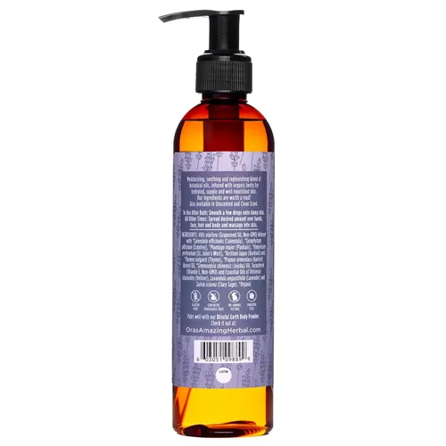 Vista 6 de Ora's Amazing Herbal Aceite corporal hidratante para mujeres y hombres, aceite de baño y cuerpo de lavanda para piel seca, aceite de masaje