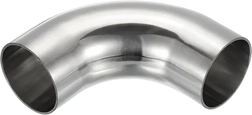 Vista 10 de PATIKIL Codo de 90 grados con curvatura de mandril, codo de escape de 1 pulgada OD de acero, conector de tubería de escape 304 de acero inoxidable