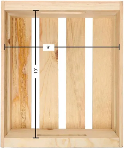 Vista 7 de LEISURE ARTS Buena caja de madera de madera, caja de madera sin terminar, cajas para exhibición, cajas para almacenamiento, madera sin terminar