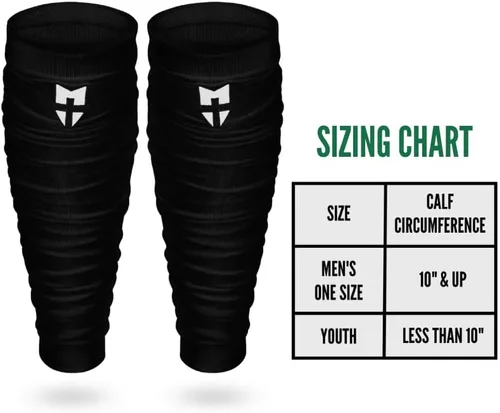 Vista 3 de Magnify Sportswear Perneras de fútbol para atletas de fe - Manga de pantorrilla fruncida - Accesorios de fútbol para hombre y joven