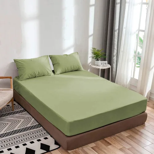 Vista 4 de 600 hilos para colchones de hasta 20 pulgadas de profundidad, 1 pieza (solo sábana inferior), colección Soft Collection (color borgoña, tamaño King)
