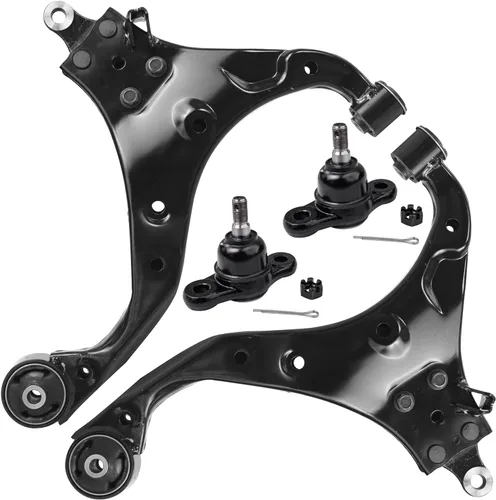 Vista 55 de Detroit Axle - 4 piezas de brazos de control traseros para Ford C-Max, Focus, Mazda 3 5, Volvo C30, C70, S40, V50, 4 brazos de control superiores e