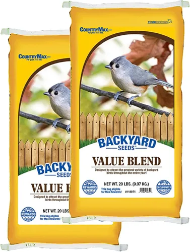 Vista 10 de CountryMax Backyard Seeds Semillas de Girasol de Aceite Negro para Aves Silvestres (50 Libras)