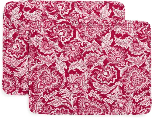 Vista 8 de Vera Bradley Juego de 2 manteles individuales reversibles de algodón Java Gold - Algodón reciclado