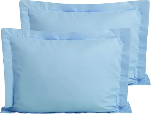 Vista 53 de FLXXIE Juego de 2 fundas de almohada estándar de microfibra, resistentes a la decoloración, a las arrugas y al encogimiento, fundas de almohada