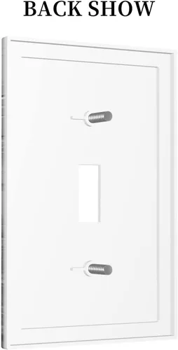 Vista 252 de Placa de Interruptor de Luz Azul de 1 Gang, Placa de Pared Decorativa de Palanca Individual, Cubierta de Placa de Pared de Palanca, Placa Frontal
