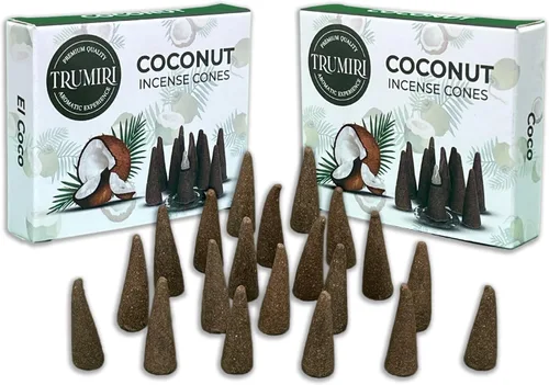 Vista 29 de TRUMIRI Incienso ámbar – Paquete de 20 conos (2 x 10) – Incienso de cono perfumado