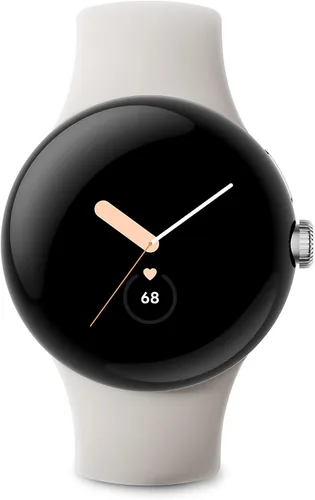 Vista 3 de Google Pixel Watch - Reloj inteligente Android con seguimiento de actividad Fitbit - Seguimiento de frecuencia cardíaca - Caja de acero inoxidable