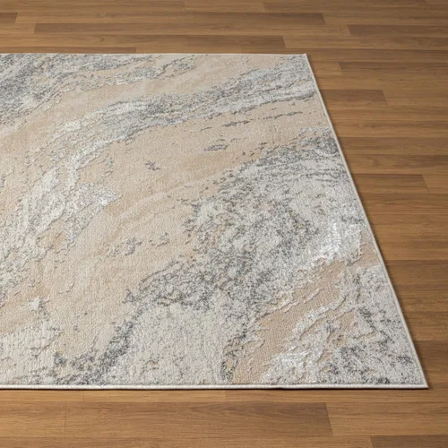 Vista 7 de LUXE WEAVERS Alfombra abstracta moderna para interiores beige 5x7
