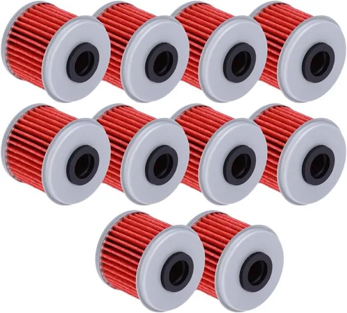Vista 2 de Saihisday Filtro de aceite HF116 para ATV Honda TRX450R CRF250X CRF450X CRF250R CRF450R motocicleta reemplaza #15412-MEN-671 (paquete de 10)