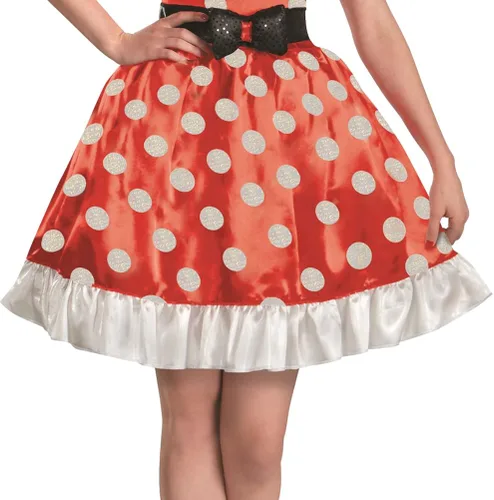 Vista 5 de Disney Disfraz clásico de Minnie Mouse rojo para mujer Grande 12-14
