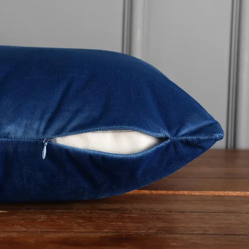 Vista 8 de RELY+ Paquete de 2 fundas de almohada de terciopelo de 18 x 18 pulgadas, suaves, acogedoras, lisas, decorativas, fundas de cojín de lujo para sofá