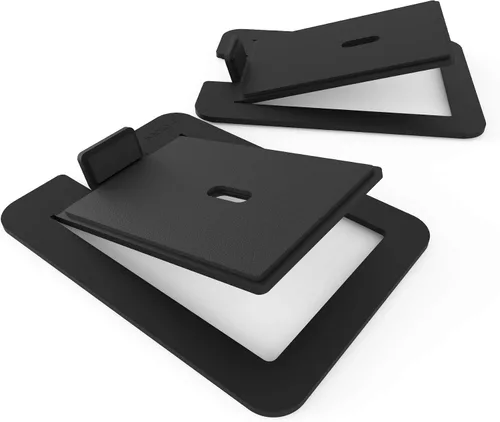 Vista 10 de Kanto S2 - Soportes de altavoz de escritorio inclinados para altavoces pequeños y monitores de estudio compactos de 2 a 3 pulgadas Soporta 6
