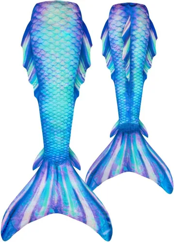 Vista 3 de Fin Fun Atlantis - Cola de sirena para adultos, monoaleta incluida, tamaños para adultos y adolescentes